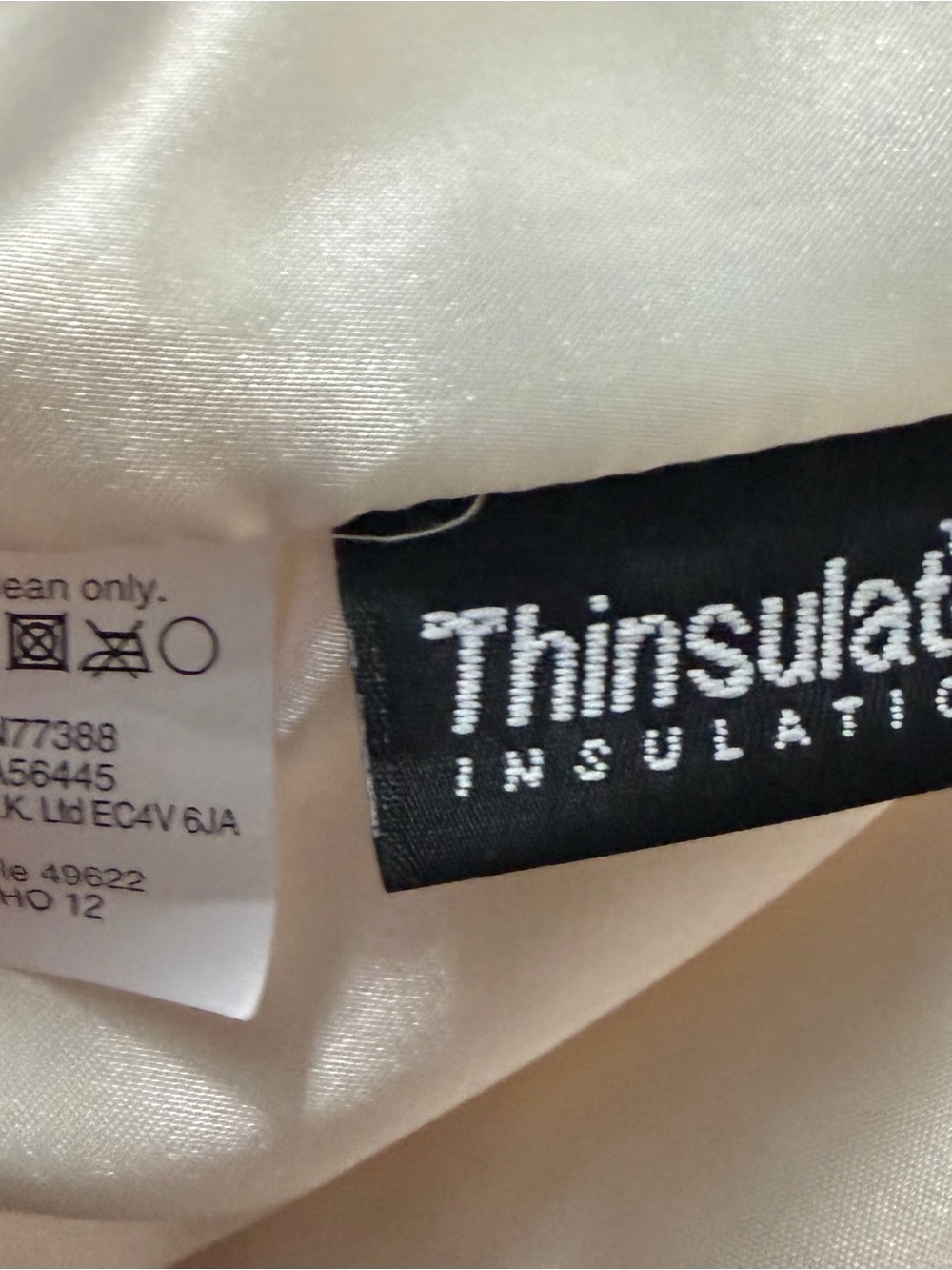 J. Crew Lady Day Coat Ivory Cream Single-Breasted Wool Coat Thinsulate Lined - Picture 3 of 4